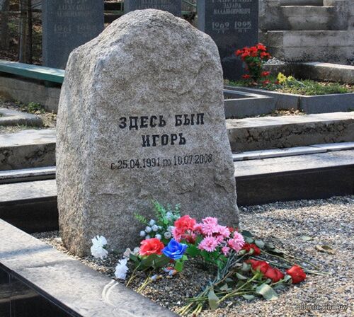 Необычный могильный памятник (225)