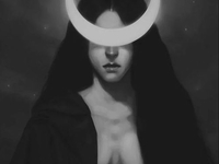 Оккультистка в образе богини Луны