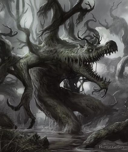 Монстр дерево-крокодил
