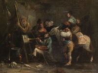 Леонардо Аленса. Художник